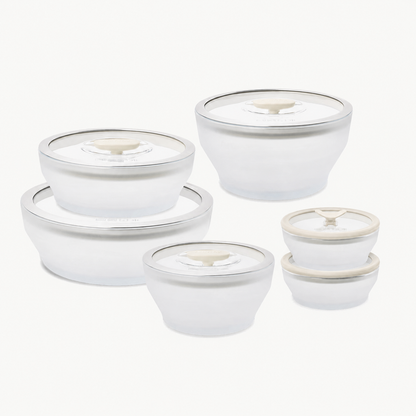 12-Piece Glass Round Dish Set