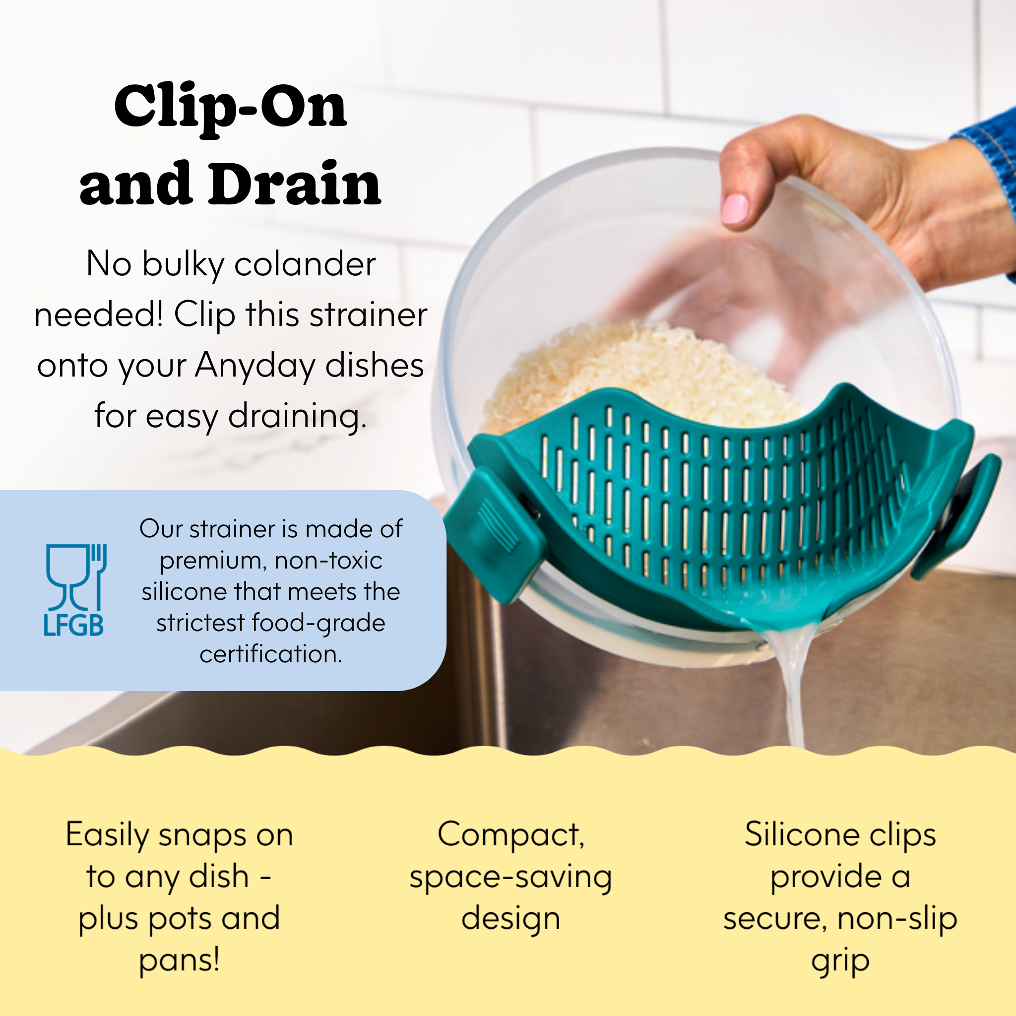 Clip-on Strainer